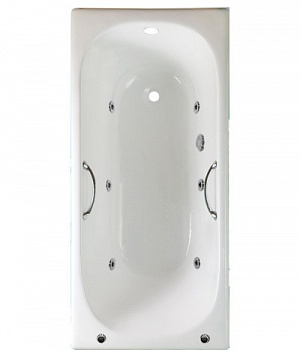 Ванна Timo Standard 3V 170x75 (с ручками) с гидромассажем Ванна Timo Standard 3V 170x75 (с ручками) с гидромассажем