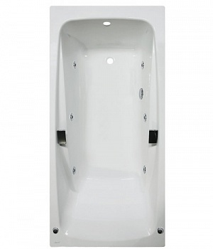 Ванна Jacob Delafon Repos 180x85 (с ручками) с гидромассажем Ванна Jacob Delafon Repos 180x85 (с ручками) с гидромассажем