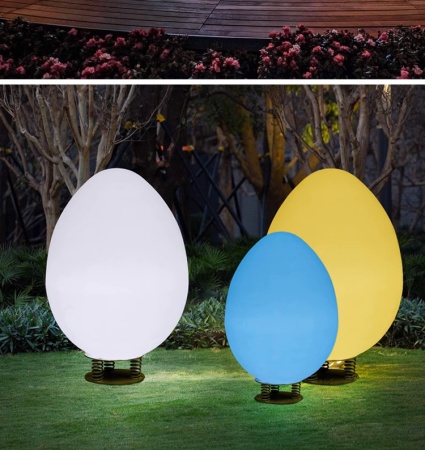 Светильник Яйцо 65х110 солнечная батарея, RGB Светильник Яйцо 65х110 солнечная батарея, RGB