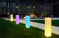 Светильник Колонна 30х80  питание от АКБ, RGB