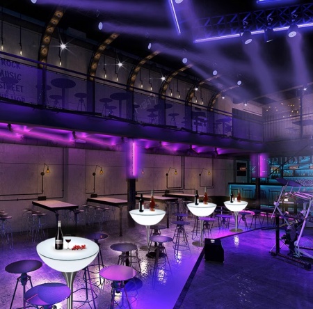 Комплект светящейся мебели Стол+2 стула V1 Комплект светящейся мебели Стол+2 стула V1